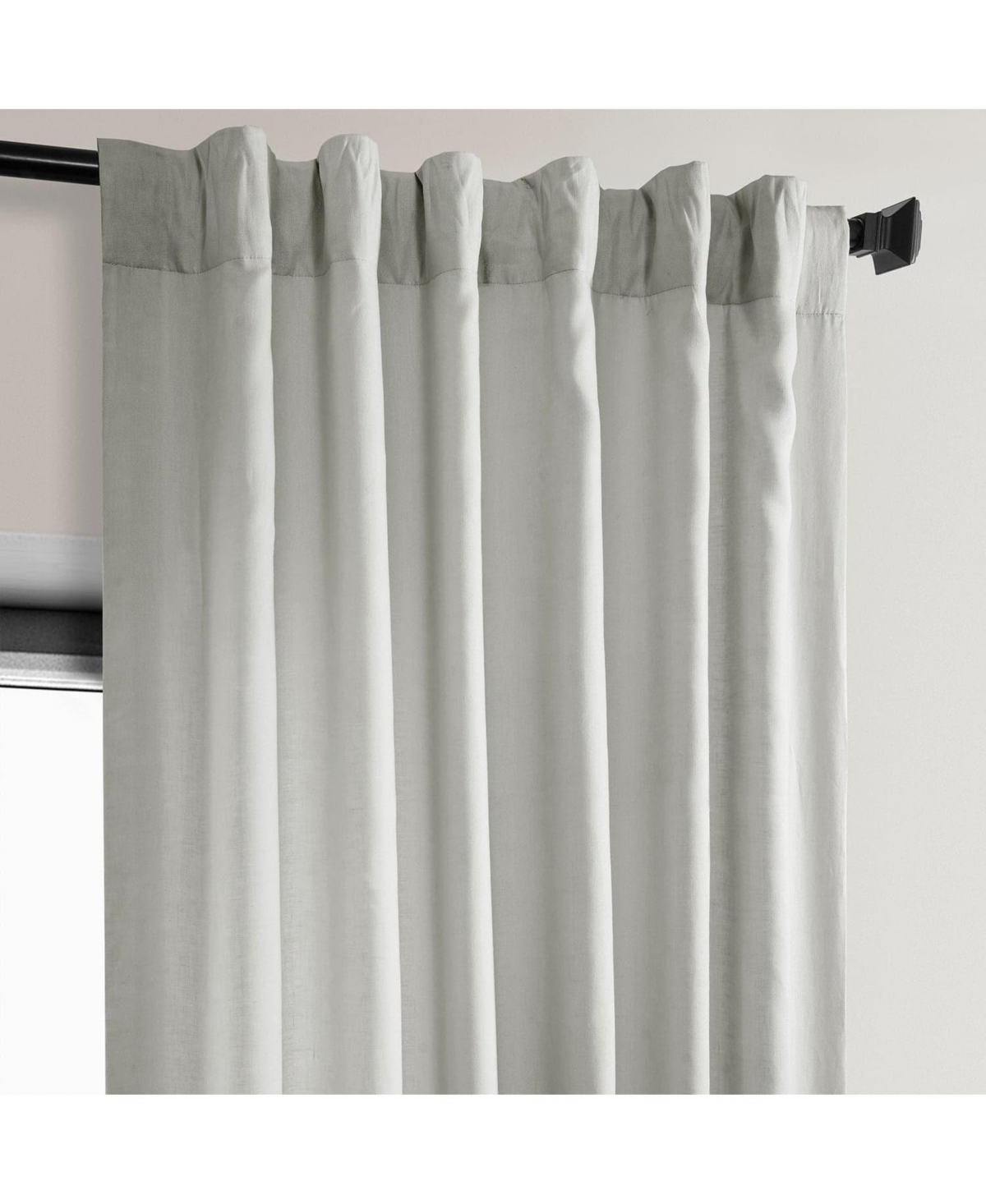 Half Price Drapes Euro Linen Room Darkening Curtain
