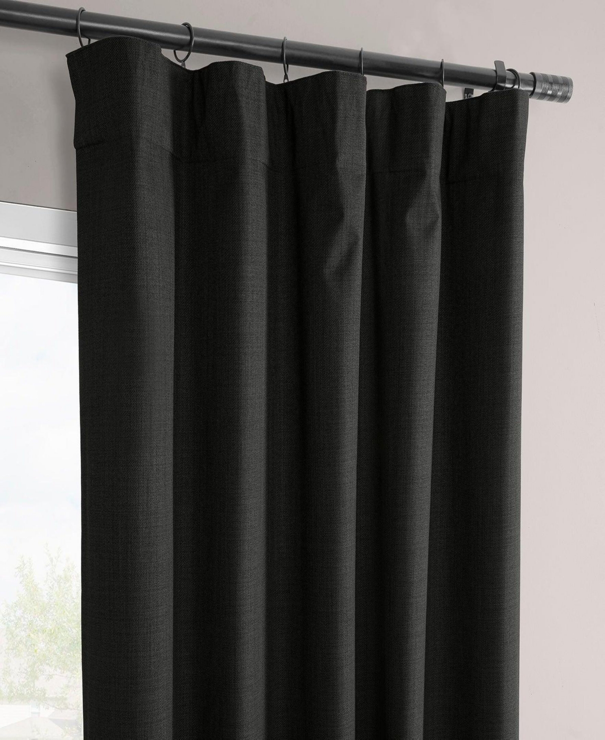 Half Price Drapes Vienna Basic Solid Curtains (2 Panel) Blackout For Bedroom & Living Room
