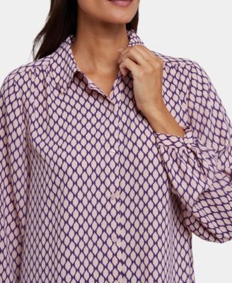 Women's Point Collar Modern Top