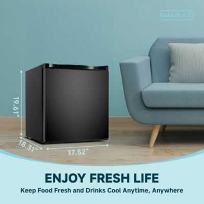 1.6 Cu.Ft Single Door Mini Fridge with Freezer