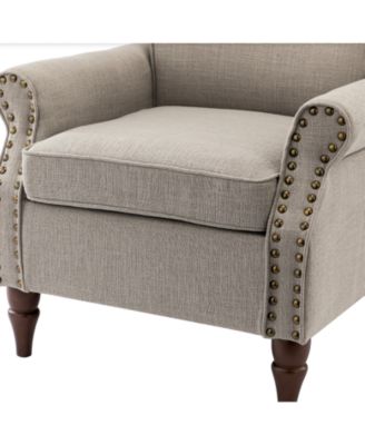 Mooresville Upholstered Armchair with Solid Wood Legs