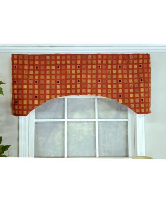 Modern Design Classic Fair And Square Arch Style Window Valance  50" x 17" Multicolor