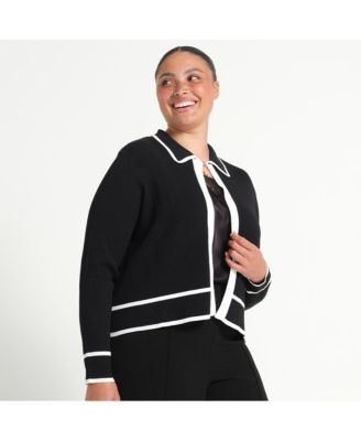 Plus Size Gracie Contrast Cardi