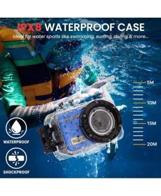 HD 1080P Waterproof WiFi Sports Action Camera with LCD Screen & Mount – 8MP Mini Camcorder