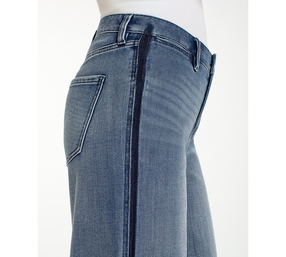 Liverpool Los Angeles Women's Super Stride Wide Leg Shadow Cuff Jeans