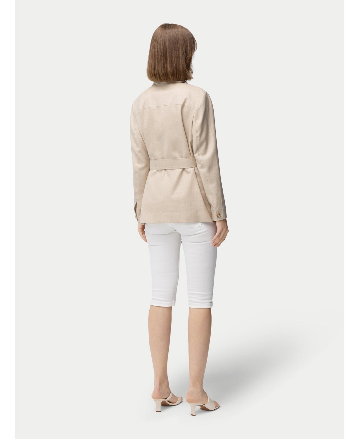 Gobi Cashmere Women's Belted Safari Jacket