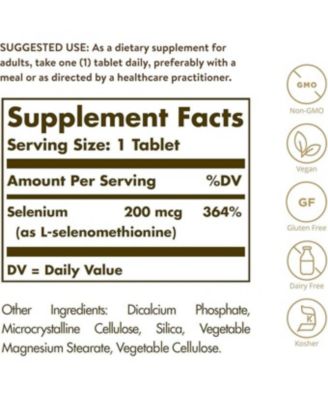 Selenium Yeast-Free ,200 Mcg ,250 Tabs