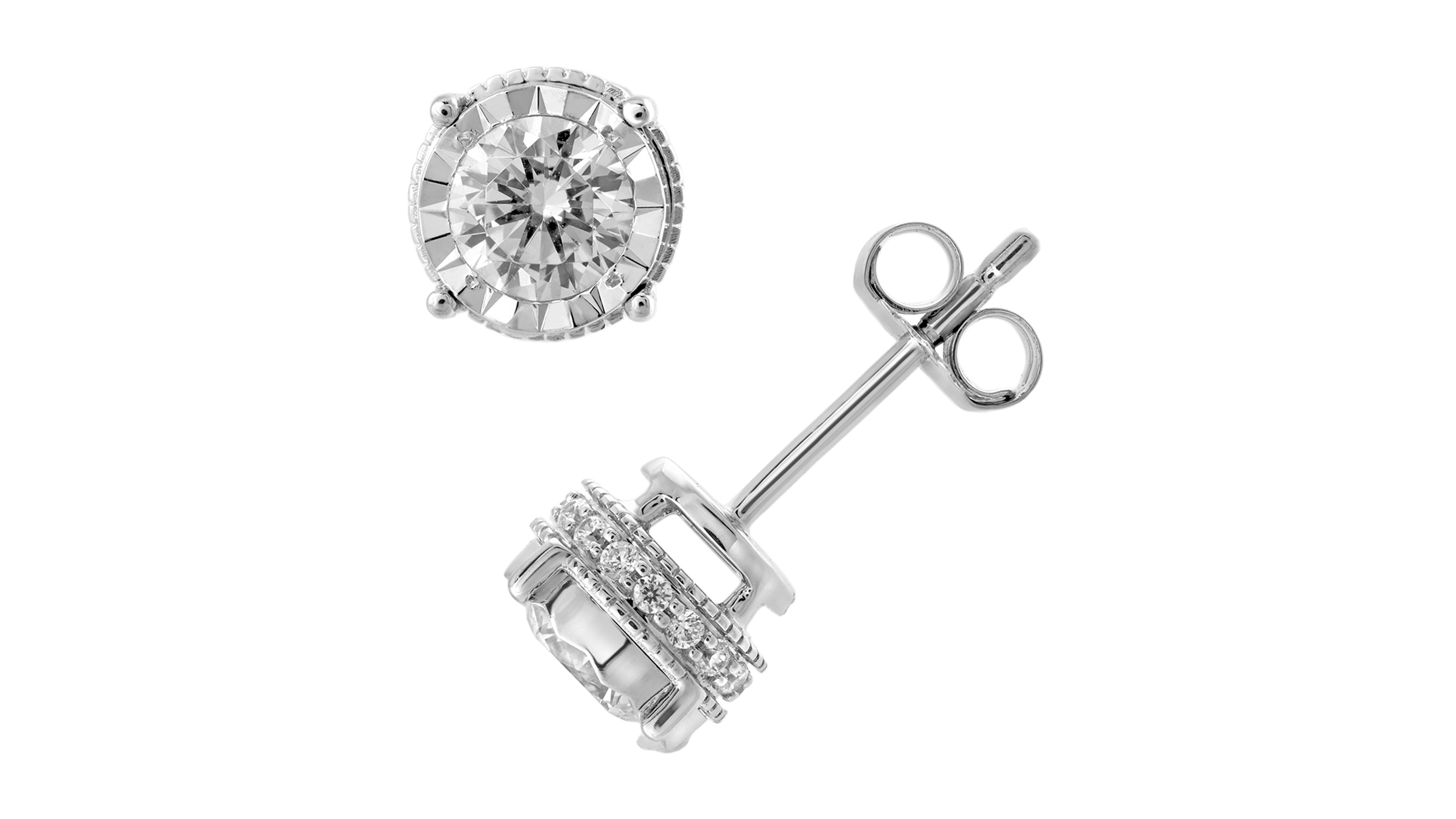 Macy's Diamond Stud Earring (3/4 ct. t.w.) in 14k White Gold