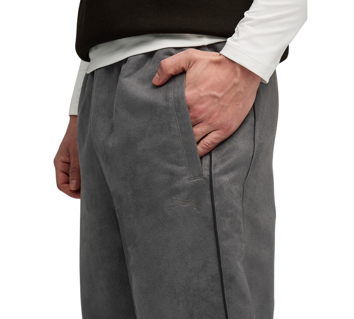 Puma Men's T7 Relaxed Regular-Fit Track Pants