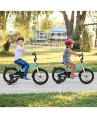 Kids Bike with Adjustable Handlebar, Seat & Training Wheels