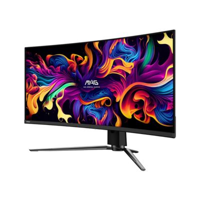 MAG 321CUP QD-OLED 31.5" 16:9 4K Ultra HD 165Hz Curved HDR Gaming Monitor, Metallic Black