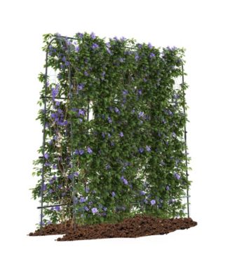 71 x 71 Inch U-Shaped Tall Garden Arched Trellis for Climbing Plants