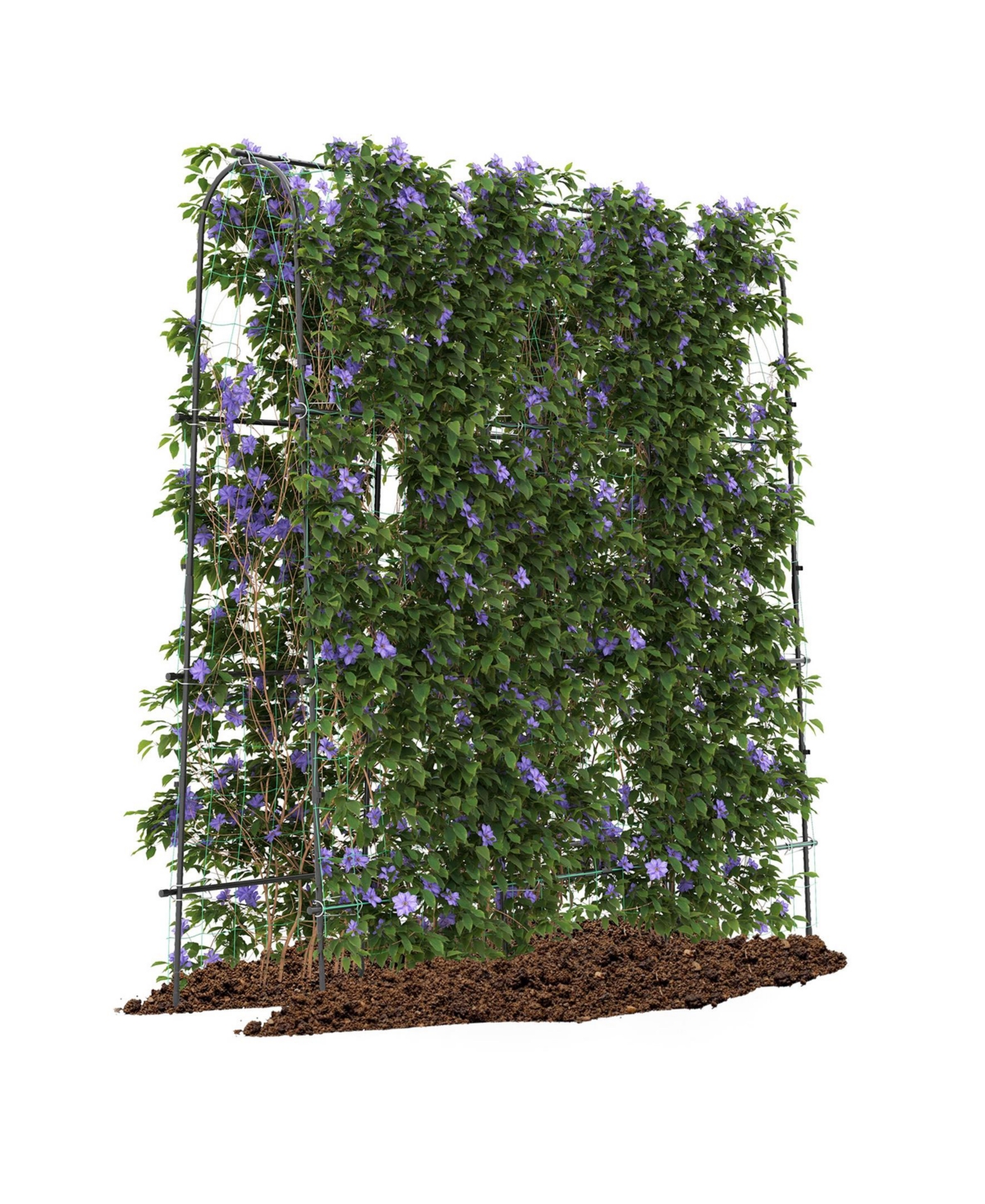 Sugift 71 x 71 Inch U-Shaped Tall Garden Arched Trellis for Climbing Plants