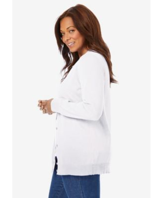 Plus Size Within Perfect Long-Sleeve Cardigan Sweater