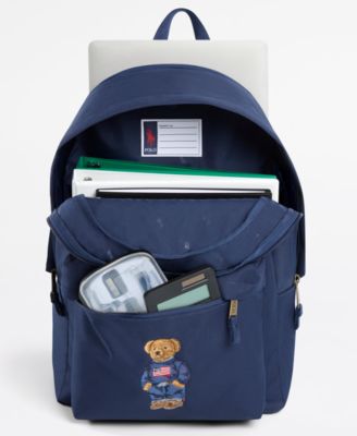 Boys' and Girls' Polo Bear Canvas Backpack