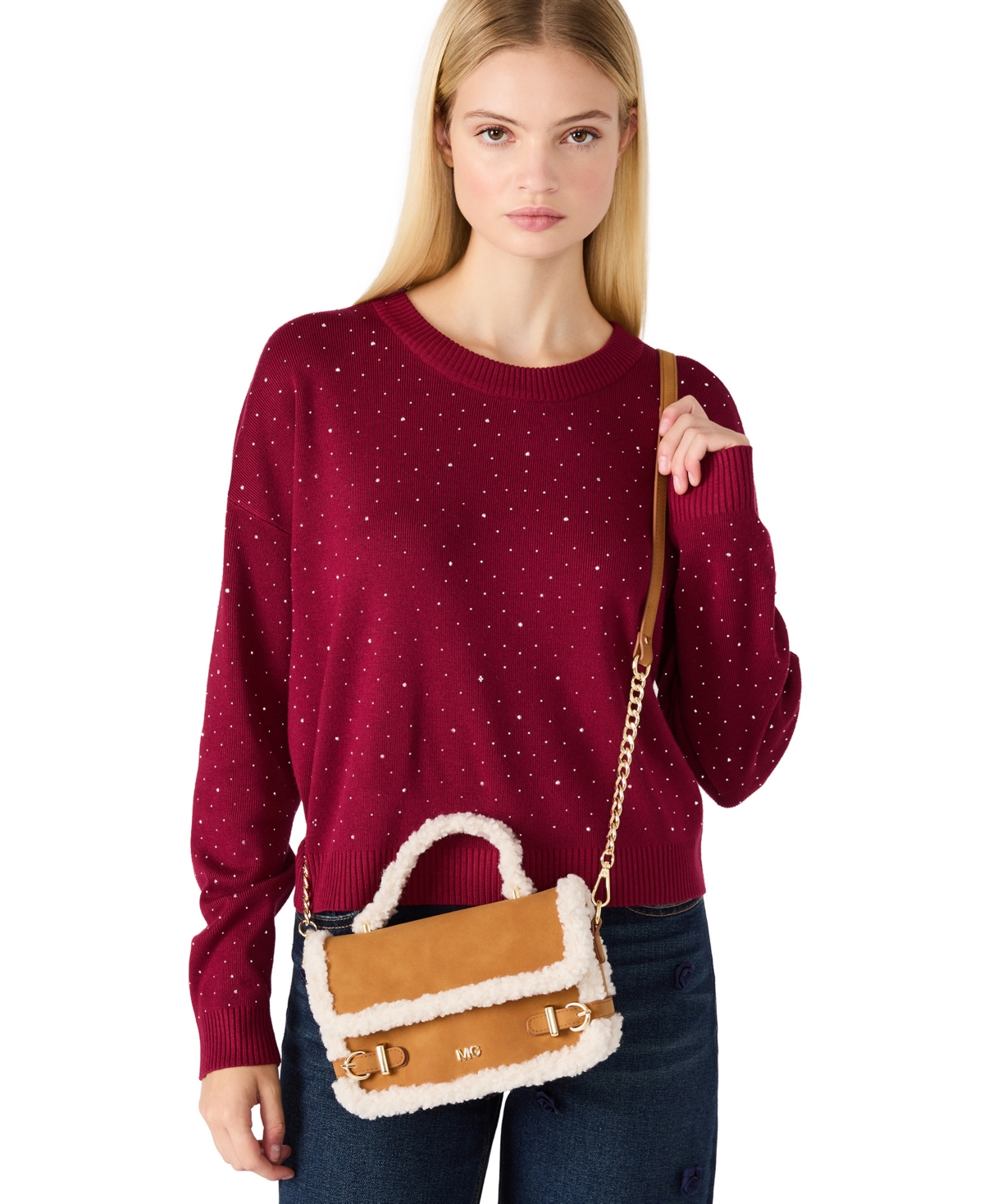Madden Girl Adarcyn Small Satchel Bag In Brown