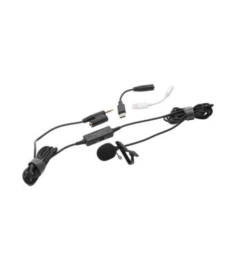 Mic 2.4GHz Compact Digital Wireless Microphone System/Recorder for Camera & Smartphone  with TASL500 Lavalier Microphone