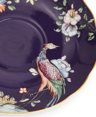 Wonderlust Midnight Crane Teacup & Saucer  