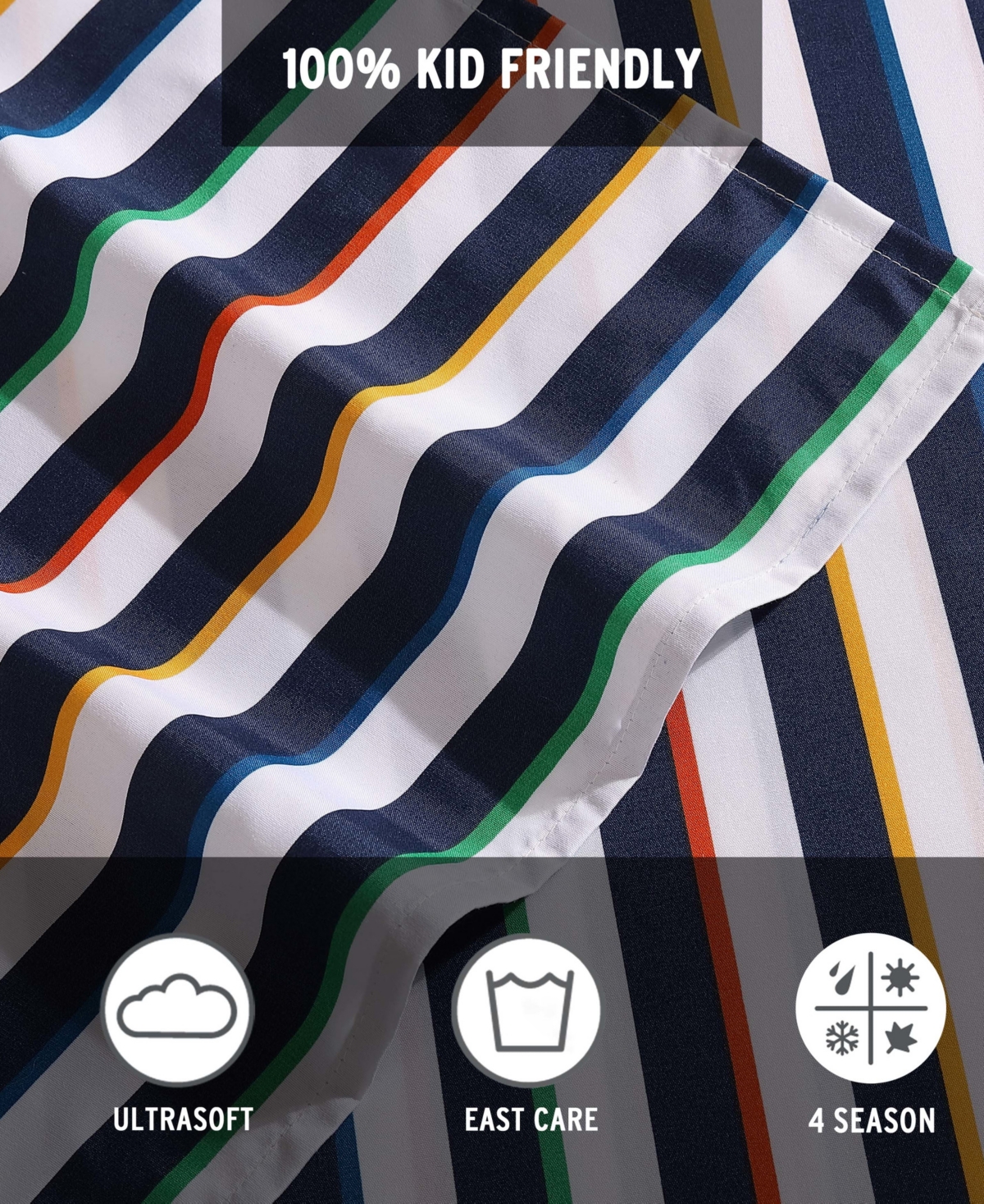 Eddie Bauer Stripes Game Microfiber 3-Pc. Sheet Set