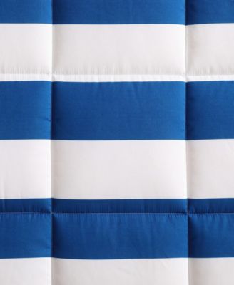 Huck Stripe Microfiber 4-Pc. Comforter Set, Full/Queen