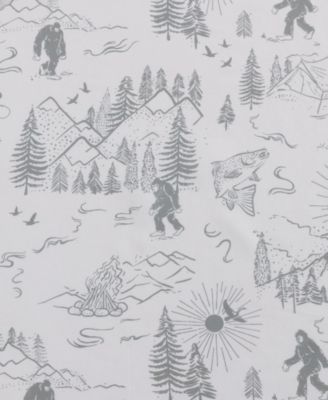 Big Foot Hiking Trip Microfiber 4-Pc. Sheet Set, Queen
