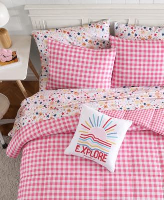 Preston Check Microfiber 4-Pc. Comforter Set, Full/Queen