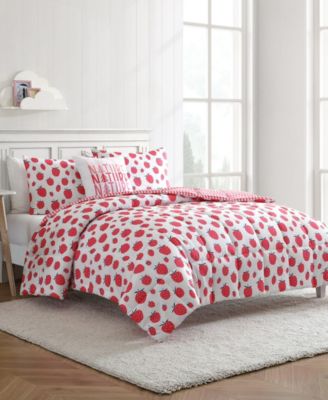 Strawberry Field Microfiber 3-Pc. Comforter Set, Twin