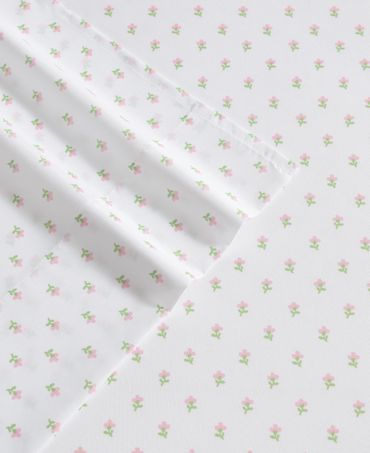 Laura Ashley Wood Violet Microfiber 3-Pc. Sheet Set