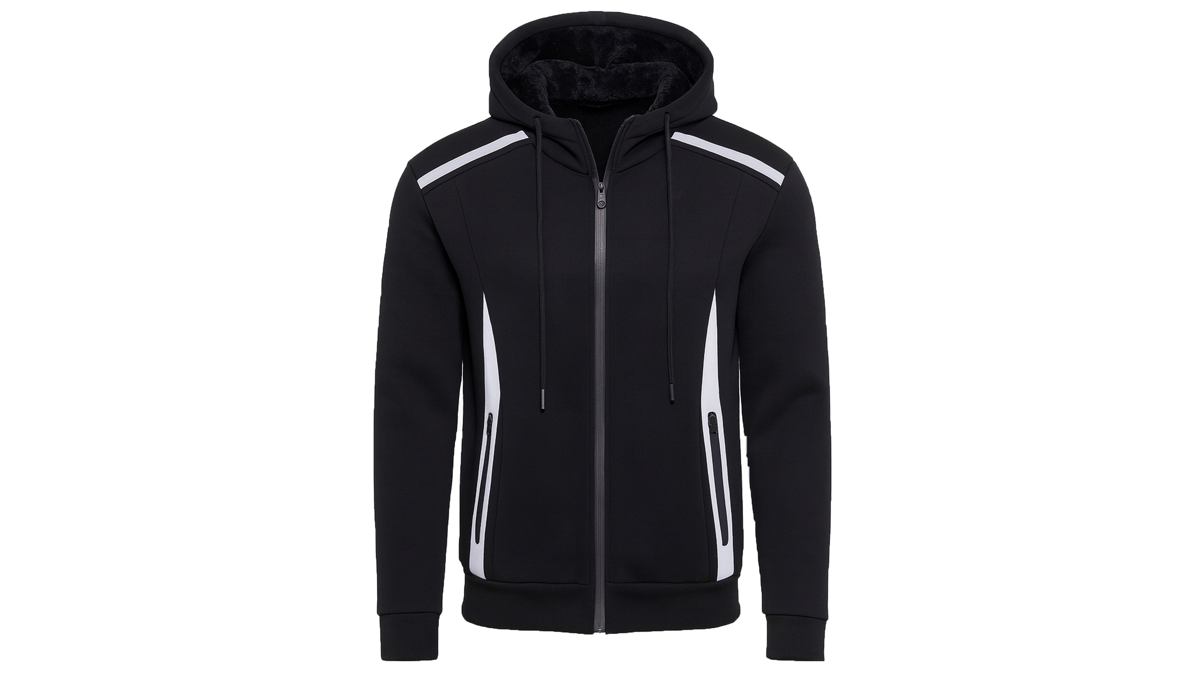 Blu Rock Men's Slim-Fit Reflective Tech Full-Zip Hoodie