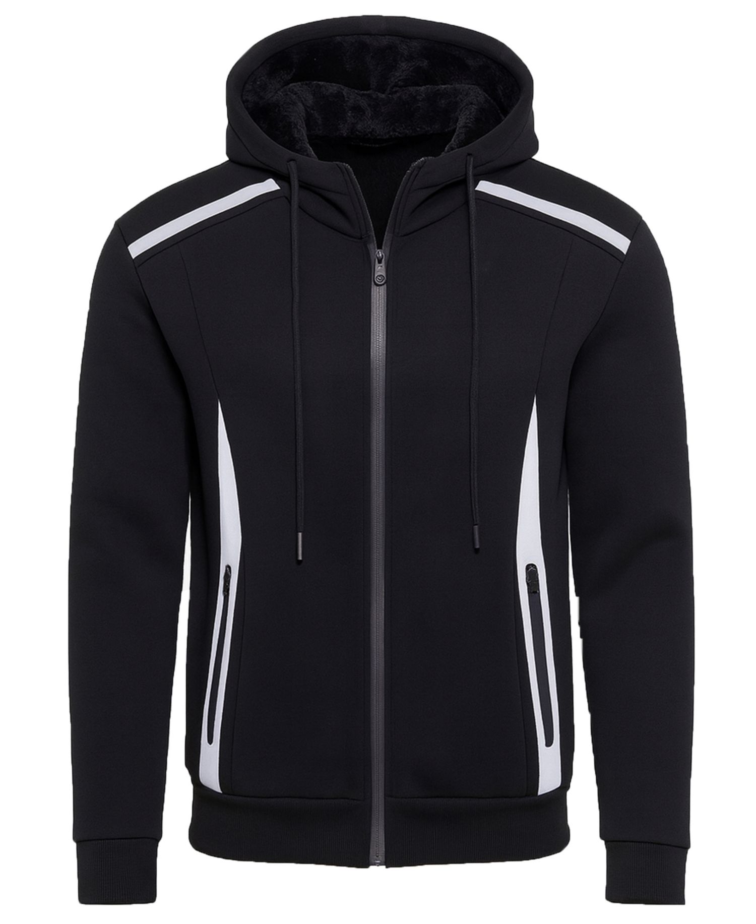Men's Slim-Fit Reflective Tech Full-Zip Hoodie