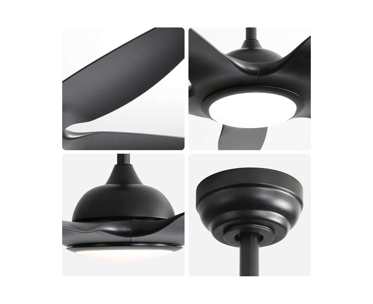 Sofucor 48-inch Matte 5-Blade Ceiling Fan with Six Speed Remote Control and Forward Reverse Function for Indoor Use