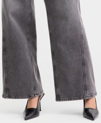Women's Mid-Rise Wide-Leg Jeans, Macy's Exclusive