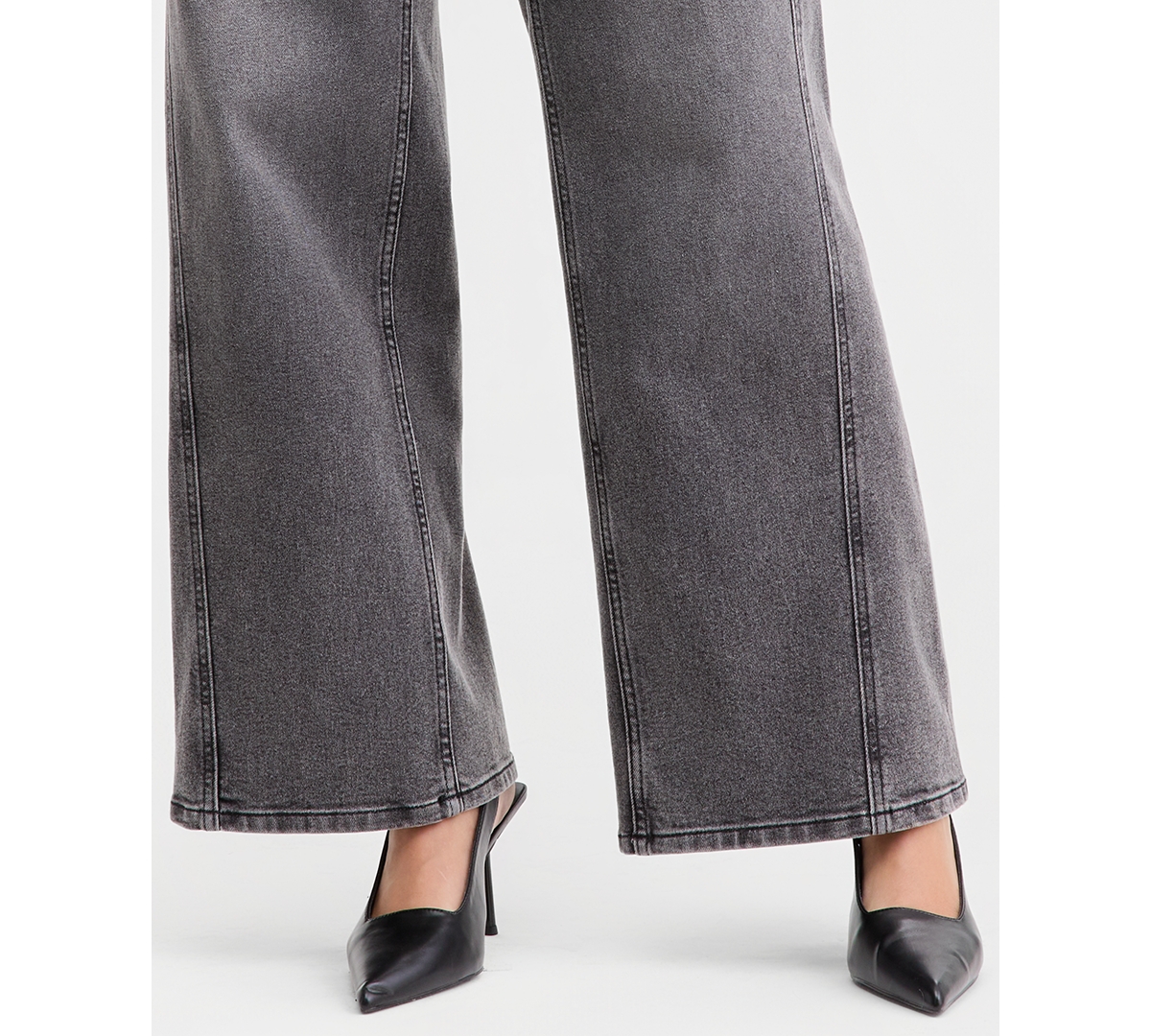 Bar Iii Women's Mid-Rise Wide-Leg Jeans, Macy's Exclusive