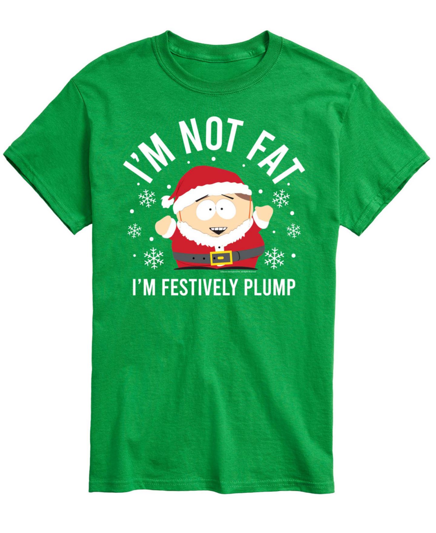 Мужская футболка AIRWAVES South Park Festively Plump Graphic Crewneck, цвет: Зелёный — фото 1