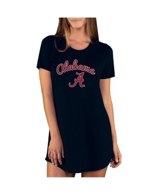 Concepts Sport - Women's Black Alabama Crimson Tide Marathon Nightshirt