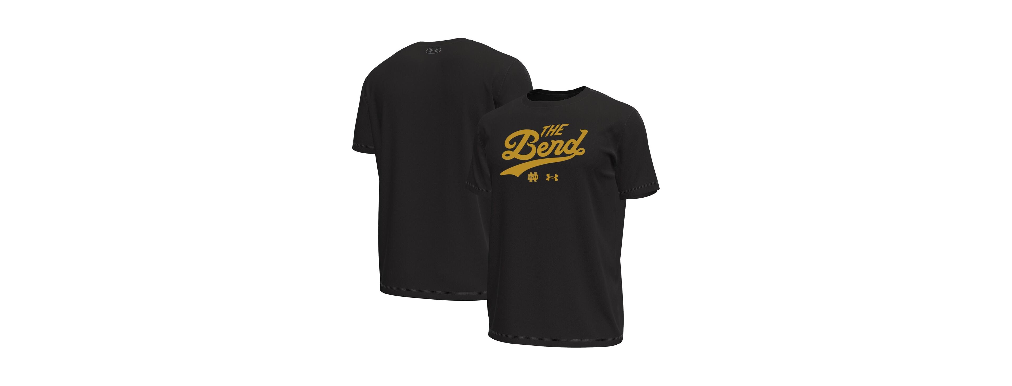 Under Armour Men's Black Notre Dame Fighting Irish The Bend Stretch T-Shirt