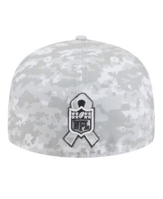 Men's White Philadelphia Eagles 2025 Salute to Service Fan Pack 59FIFTY Fitted Hat