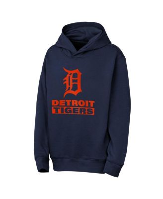 Big Boys and Girls Navy Detroit Tigers Back to Basics Hoodie