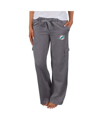 Concepts Sport - Women's Charcoal Miami Dolphins Trackside Cargo Pants