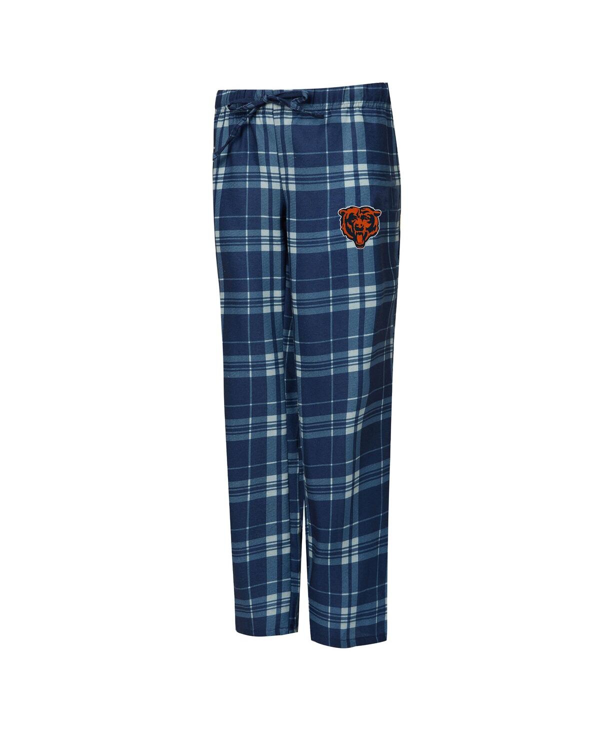 Concepts Sport Women's 2-piece Heather Gray/navy Chicago Bears Regulate Plaid Tank Top And Pants Sleep Set In Multi
