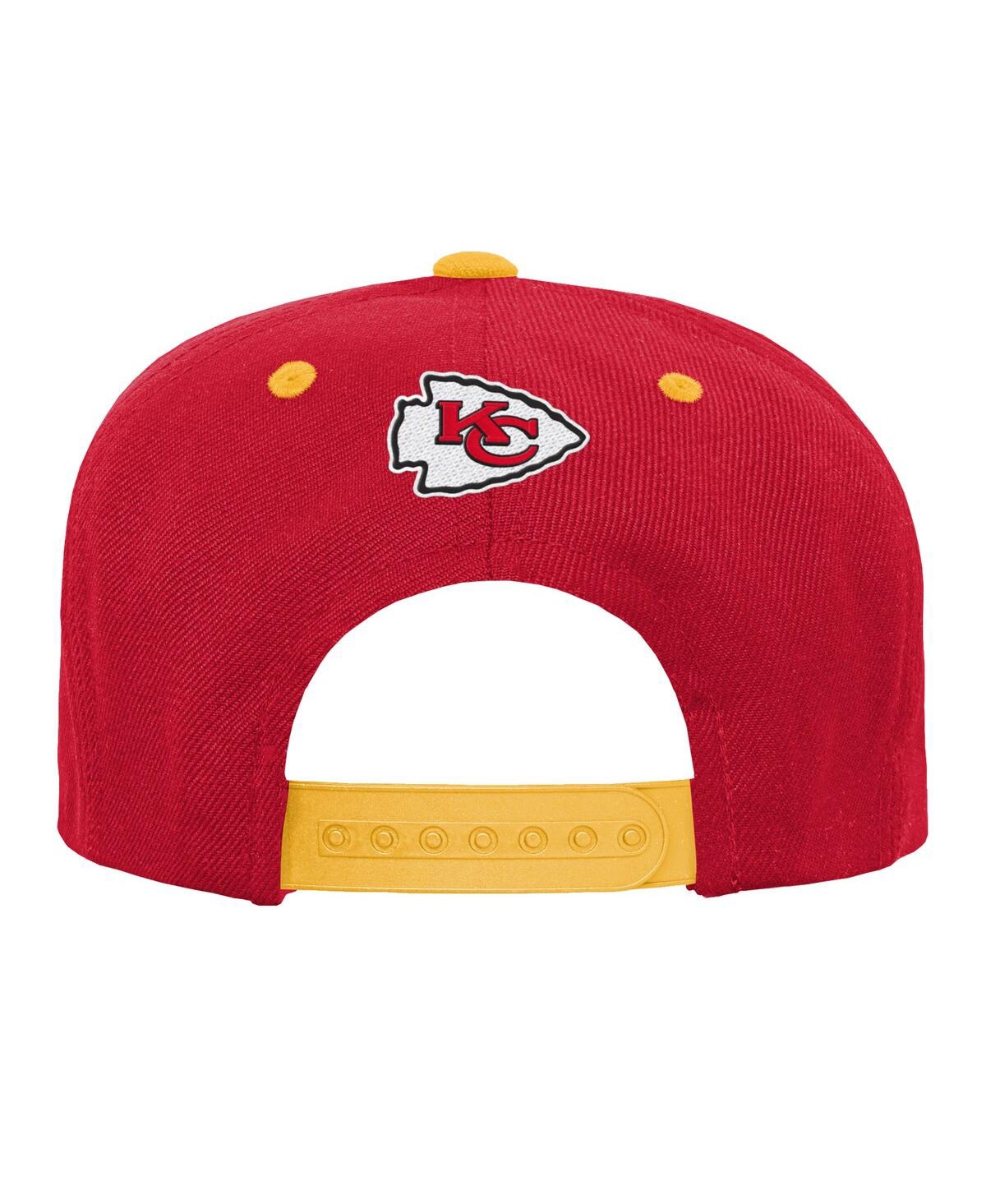 Outerstuff Big Boys And Girls Red Kansas City Chiefs Team Gradient Deadstock Snapback Hat In Red