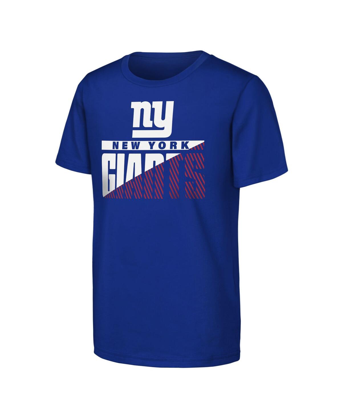 Outerstuff Big Boys And Girls 2-pack Royal New York Giants Never Quit T-shirt Set In Multi