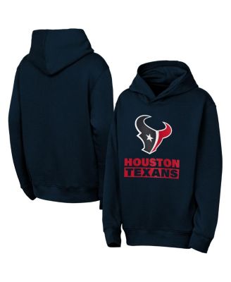 Outerstuff - Big Boys and Girls Navy Houston Texans Back to Basics Hoodie