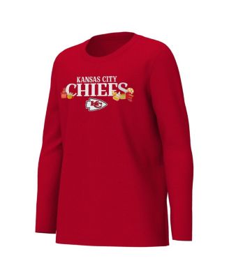 Big Boys and Girls Red Kansas City Chiefs Chestnut Holiday Sleep Set