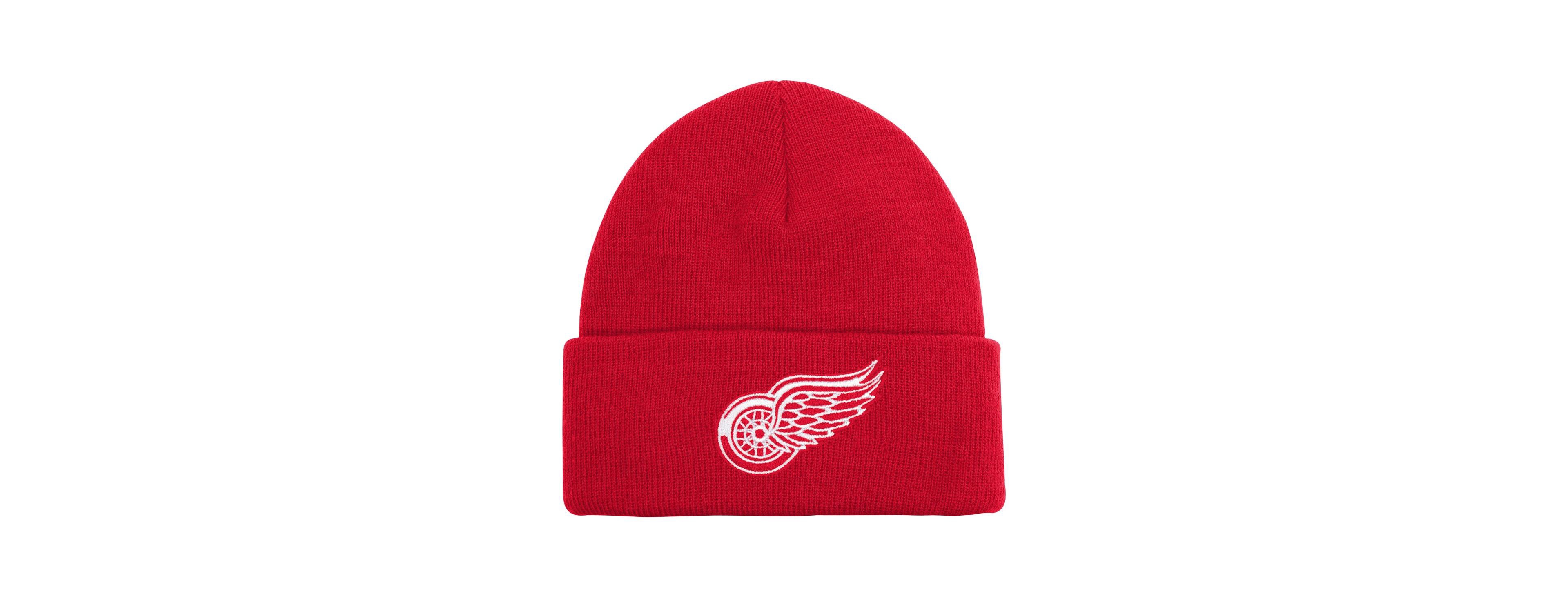 Outerstuff Big Boys and Girls Red Detroit Red Wings 2.0 Essential Cuffed Knit Hat