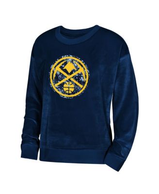 Big Boys and Girls Navy Denver Nuggets Step Back Sweatshirt