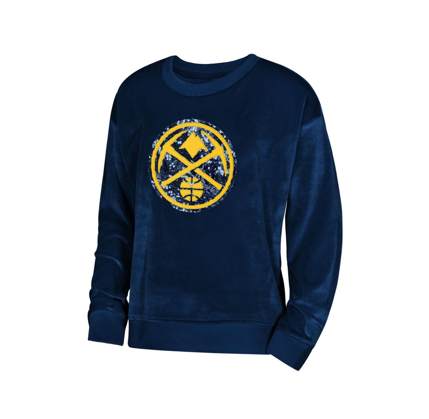 Big Boys and Girls Navy Denver Nuggets Step Back Sweatshirt