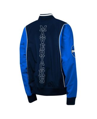Big Boys and Girls Navy/Blue Dallas Mavericks Two-Pointer Full-Zip Windbreaker