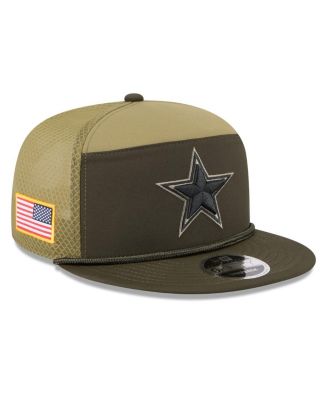 New Era - Men's Dark Green Dallas Cowboys 2025 Salute to Service Split Panel 9FIFTY Snapback Hat