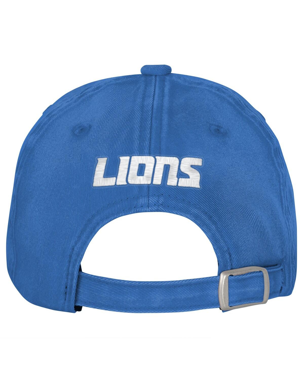 Outerstuff Big Girls Blue Detroit Lions Gridiron Adjustable Hat In Blue